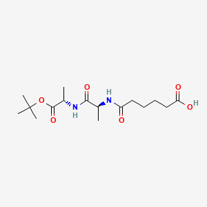 molecular formula C16H28N2O6 B8179426 deamino-Aad-Ala-Ala-OtBu 