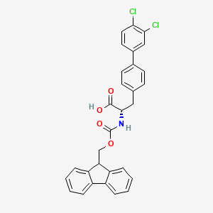 molecular formula C30H23Cl2NO4 B8179461 N-Fmoc-4-(3,4-dichlorophenyl)-L-phenylalanine 