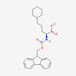 molecular formula C26H31NO4 B8179469 Fmoc-(S)-2-amino-5-cyclohexylpentanoic acid 