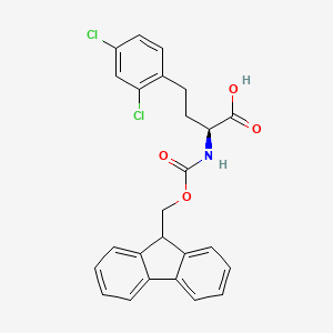 molecular formula C25H21Cl2NO4 B8179473 Fmoc-2,4-dichloro-L-homophenylalanine 