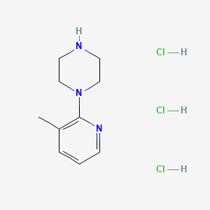 molecular formula C10H18Cl3N3 B8179485 1-(3-Methyl-2-pyridinyl)piperazine trihydrochloride 