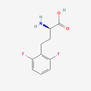 molecular formula C10H11F2NO2 B8179512 (R)-2-Amino-4-(2,6-difluoro-phenyl)-butyric acid 