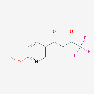 4,4,4-Trifluoro-1-(6-methoxy-3-pyridinyl)-1,3-butanedione