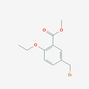 molecular formula C11H13BrO3 B8179528 Methyl 5-(bromomethyl)-2-ethoxybenzoate 
