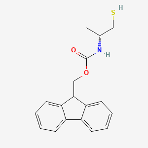 molecular formula C18H19NO2S B8179547 N-Fmoc-(R)-1-mercapto-2-propanamine 