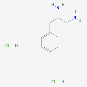 molecular formula C9H16Cl2N2 B8179561 (+-)-3-Phenyl-1,2-propanediamine dihydrochloride 