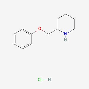 molecular formula C12H18ClNO B8179569 2-(Phenoxymethyl)-piperidine hcl 