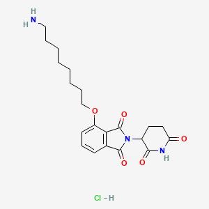 molecular formula C21H28ClN3O5 B8179599 Thalidomide-O-C8-NH2 hydrochloride 