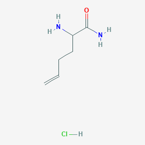 molecular formula C6H13ClN2O B8179641 2-Amino-5-hexenamide HCl 