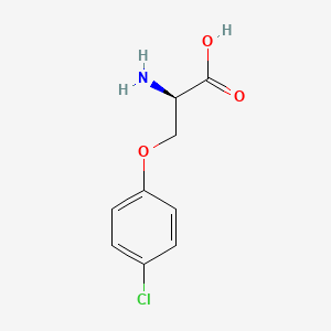 molecular formula C9H10ClNO3 B8179702 (2R)-2-amino-3-(4-chlorophenoxy)propanoic acid 