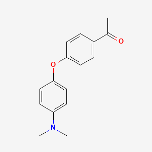 molecular formula C16H17NO2 B8179734 1-[4-[4-(Dimethylamino)phenoxy]phenyl]-ethanone 
