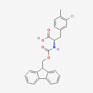 molecular formula C25H22ClNO4 B8179772 N-Fmoc-4-methyl-3-chloro-L-phenylalanine 