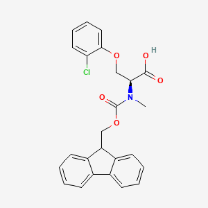 molecular formula C25H22ClNO5 B8179778 Fmoc-O-(2-chlorophenyl)-N-methyl-L-serine 