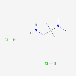 molecular formula C6H18Cl2N2 B8179830 2-Dimethylamino-2-methyl-propylamine dihydrochloride 