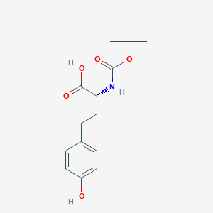 molecular formula C15H21NO5 B8179844 (R)-2-Tert-butoxycarbonylamino-4-(4-hydroxy-phenyl)-butyric acid 