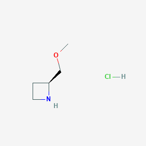 molecular formula C5H12ClNO B8179855 (2S)-2-(Methoxymethyl)-azetidine HCl 
