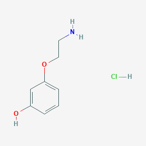 molecular formula C8H12ClNO2 B8179865 3-(2-Aminoethoxy)-phenol HCl 