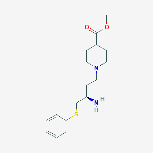 (R)-Methyl 1-[3-amino-4-(phenylthio)butyl]piperidine-4-carboxylate