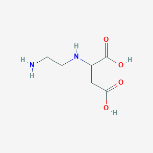 molecular formula C6H12N2O4 B8179912 2-(2-Aminoethylamino)succinic acid CAS No. 52562-30-8