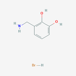 molecular formula C7H10BrNO2 B8179922 3-(Aminomethyl)-1,2-benzenediol HBr 