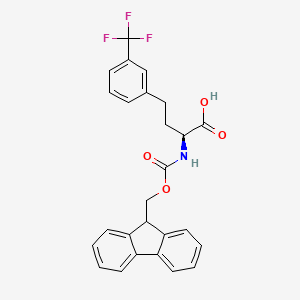 molecular formula C26H22F3NO4 B8179948 Fmoc-3-trifluoromethyl-L-homophenylalanine 