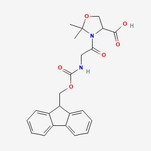 molecular formula C23H24N2O6 B8179975 Fmoc-glu(otbu)-thr(psi-ME,mepro)-OH 