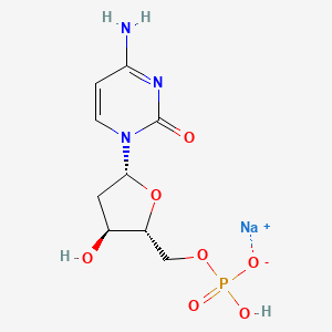 molecular formula C9H13N3NaO7P B8179981 2'-脱氧胞苷5'-单磷酸钠盐 