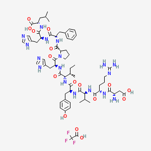 molecular formula C64H90F3N17O16 B8180000 5-L-isoleucine-angiotensinI,trifluroracetatesalt 