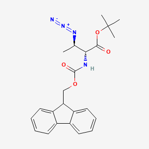 molecular formula C23H26N4O4 B8180069 (2R,3R)-2-(Fmoc-amino)-3-azidobutanoic acid 