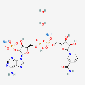 molecular formula C21H30N7Na2O19P3 B8180072 beta-Nicotinamide adenine dinucleotide phosphate disodium salt dihydrate 