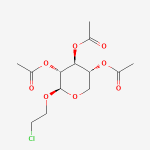 [(3R,4S,5R,6S)-4,5-diacetyloxy-6-(2-chloroethoxy)oxan-3-yl] acetate