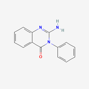 molecular formula C14H11N3O B8180236 2-Amino-3-phenyl-4(3H)-quinazolinone 