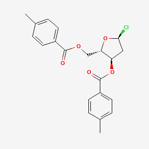 molecular formula C21H21ClO5 B8180300 2-Deoxy-3,5-di-O-p-toluoyl-alpha-L-ribofuranosyl chloride 