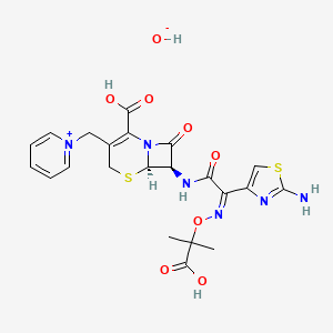 molecular formula C22H24N6O8S2 B8180308 头孢他啶 