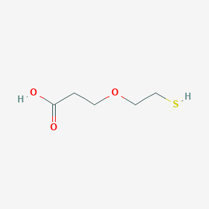 molecular formula C5H10O3S B8180354 3-(2-Mercaptoethoxy)propanoic acid CAS No. 1260092-48-5