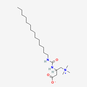 molecular formula C22H45N3O3 B8180366 (R)-3-(3-Tetradecylureido)-4-(trimethylammonio)butanoate 