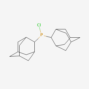 molecular formula C20H30ClP B8180423 Bis(2-adamantyl)-chlorophosphane 
