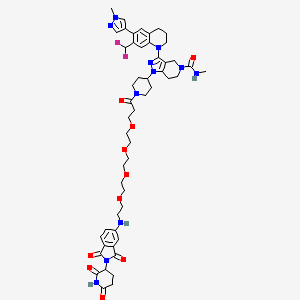 molecular formula C51H63F2N11O10 B8180490 CID 154690309 