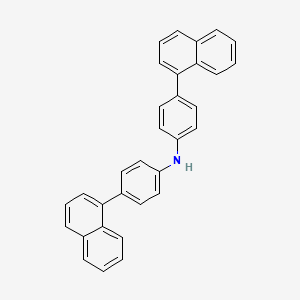 molecular formula C32H23N B8180512 Bis(4-(naphthalen-1-yl)phenyl)amine 