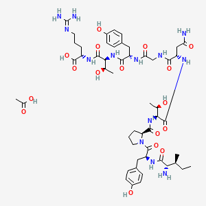 molecular formula C51H77N13O17 B8180533 IYPTNGYTR (acetate) 