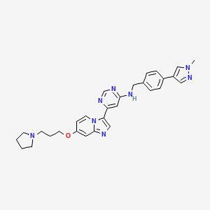 molecular formula C29H32N8O B8180535 CID 155587867 CAS No. 2590556-80-0