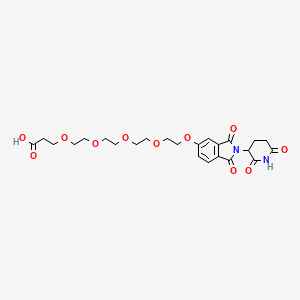 molecular formula C24H30N2O11 B8180552 Thalidomide-PEG5-COOH 