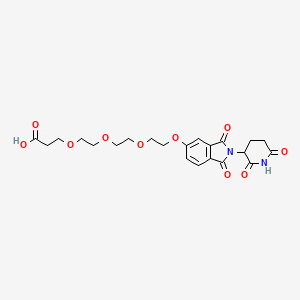 molecular formula C22H26N2O10 B8180557 Thalidomide-PEG4-COOH 