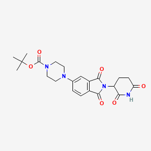 molecular formula C22H26N4O6 B8180581 Thalidomide-piperazine-Boc 