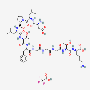 molecular formula C52H81F3N12O18 B8180601 Dlpltfgggtk (tfa) 