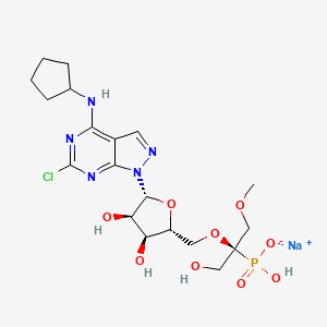 molecular formula C19H28ClN5NaO9P B8180614 OP-5244 (sodium) 