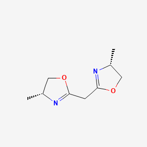 molecular formula C9H14N2O2 B8180634 Bis((R)-4-methyl-4,5-dihydrooxazol-2-yl)methane 