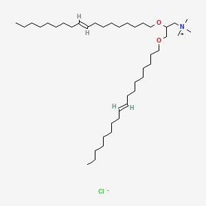 molecular formula C42H84ClNO2 B8180676 N,N,N-三甲基-2,3-双(十八-9-烯-1-氧基)丙-1-胺氯化物 