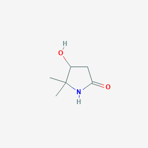molecular formula C6H11NO2 B8180691 4-羟基-5,5-二甲基吡咯烷-2-酮 