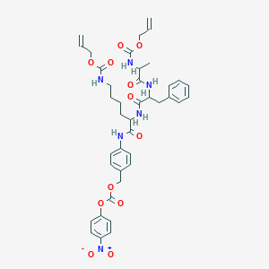 molecular formula C40H46N6O12 B8180739 Alloc-D-Ala-Phe-Lys(Aloc)-PAB-PNP 